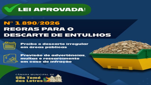 Nova lei regulamenta descarte de resíduos de construção no município